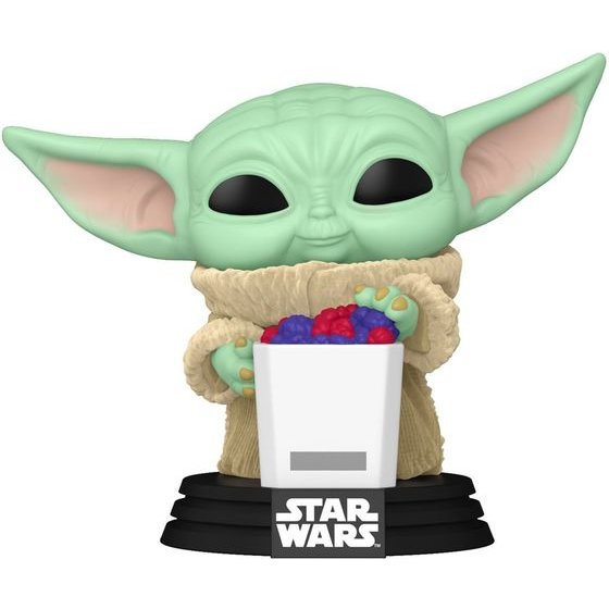 Funko Pop! Disney Star Wars: Mandalorian & Grogu - Grogu (Flocked) (Special Edition) #825 Bobble-Head Vinyl Figure