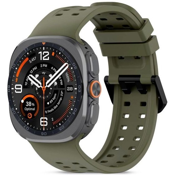 Tech-Protect Silicone Air Samsung Galaxy Watch Ultra 1 / 2 2024-2026 (47 MM) Olive GREEN