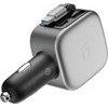 Cuktech 100W Car Charger With Display And 70cm Retractable USB-C Cable - Gray - (CC903P)