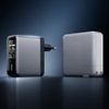 Cuktech 120W Wall Charger With Display And USB-C Cable - Silver - (AD1204U)