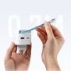 Cuktech 67W Gan 2x USB-C + USB-A Wall Charger With 70cm Retractable USB-C Cable - White - (AD653W)