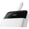 Cuktech LPB252N 120W 25000mAh Powerbank With Built-In USB-C Cable - White - (LPB252N white)