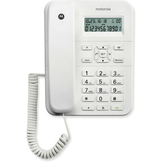 Motorola Cordless Landline Phone CT202 White - (107CT202WHITE)