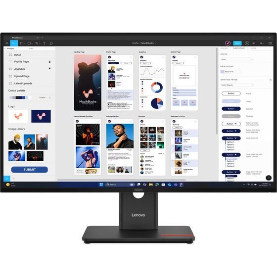 Lenovo Monitor Thinkvision T32UD-40 32'' 4K IPS, HDMi, Display Port, USB-C, Ethernet,Height adjustable, 3YEarsw - (64B0GAT1EU)