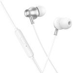 Hoco Wired Earphones With Microphone Jack 3,5 Mm M119 silver