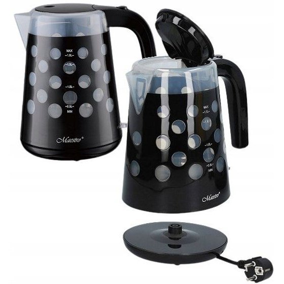 Maestro Electric Kettle 1.7L 2200W MR-045-BLACK - (MR-045-BLAC)