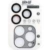 Volte-Tel Camera Glass Cover Iphone 16/15/14 Pro 6.3in/Iphone 16 Pro Max 6.9in 9H 0.30MM 3D Ar NICKEL-Electroplating Frame BLACK