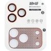 Volte-Tel Camera Glass Cover Iphone 17 Pro 6.3in 9H 0.30MM 3D Ar NICKEL-Electroplating Frame ORANGE