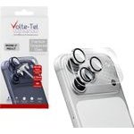 Volte-Tel Camera Glass Cover Iphone 17 Pro 6.3in 9H 0.30MM 3D Ar NICKEL-Electroplating Frame SILVER