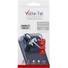 Volte-Tel Camera Glass Cover Iphone 17 Pro 6.3in 9H 0.30MM 3D Ar NICKEL-Electroplating Frame SILVER