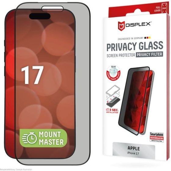 Displex Real Tempered Glass 3D Apple Iphone 17 Pro Privacy - (02265)