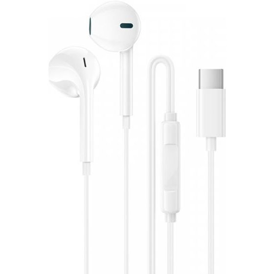 Borofone Handsfree USB-C BM100 Fuente, White