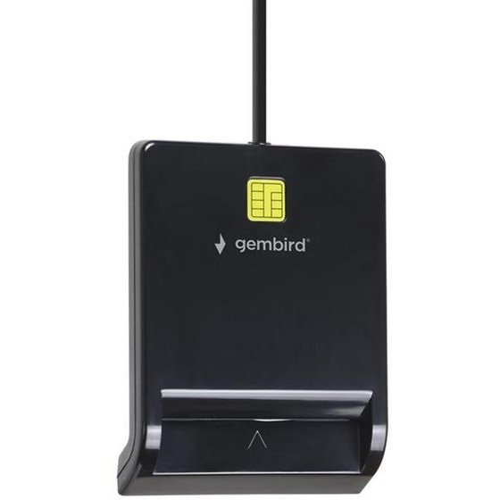 Gembird Usb Proffessional Smart Card Reader Black - (FD2-SCR)