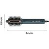 Rowenta Air Brush 3D Hair Styling Tool Hot Air Brush Airflow Copper, Dark Blue - (UB9720E0)