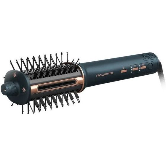 Rowenta Air Brush 3D Hair Styling Tool Hot Air Brush Airflow Copper, Dark Blue - (UB9720E0)