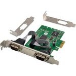 Powertech ����� ��������� Pcie �� 2x Serial 921.6Kbps, SB16C1052PCi - (ST349)