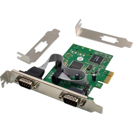 Powertech ����� ��������� Pcie �� 2x Serial 921.6Kbps, SB16C1052PCi - (ST349)