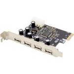 Powertech ����� ��������� Pcie �� 4x Usb 2.0 480Mbps, Asix MCS9990 - (ST622)
