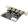 Powertech ����� ��������� Pcie �� 4x Usb 2.0 480Mbps, Asix MCS9990 - (ST622)