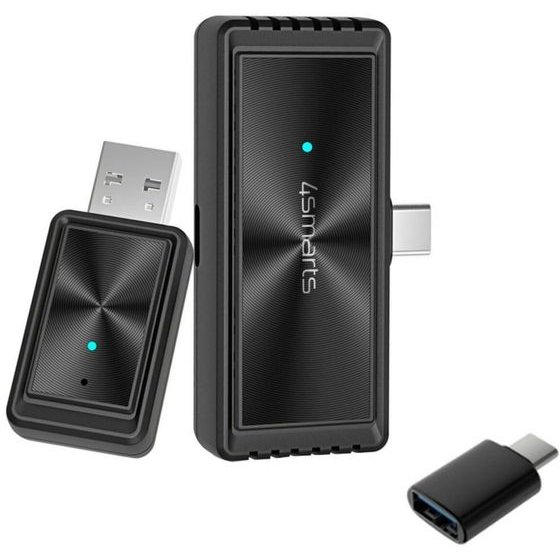 4sMarts Car Adapter Transmiter Screen Mirroring Carplay Black - (541826)