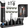 MAXGROOM JK-666 6-in-1 Trimmer For beard, hair, body, Nose And Ears IPX6 - Black - (M-666)