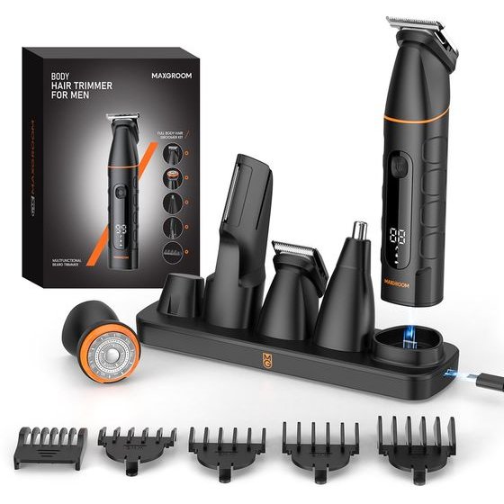 MAXGROOM Multifunctional Trimmer With Replaceable Tips - Black - (LK-892)