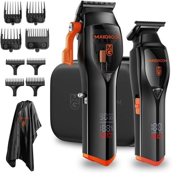 MAXGROOM WF-3908 Multifunctional Hair Clipper With Trimmer - Black - (M-3908-A)