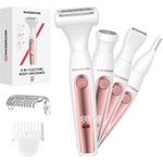 MAXGROOM ZC-T18 Multifunctional women's Trimmer With Replaceable Tips - White And Pink - (M-18)
