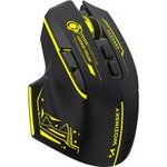 Wozinsky Wireless Optical Gaming Mouse 3200 Dpi With Built-In Battery And Backlight - Black And Yellow 5907769387913 - (WMGB-1181)