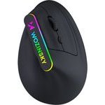 Wozinsky Wireless Vertical Ergonomic Gaming Mouse 3600 Dpi With Rgb Backlight - Black 5907769388231 - (WMG-1164)