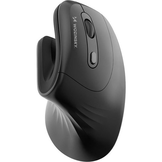 Wozinsky Wireless Vertical Ergonomic Mouse 3600 Dpi - Black 5907769388224 - (WWM-1076)