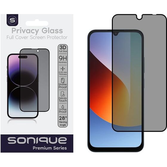 Sonique Privacy Glass Premium Series Hd Full Cover 9H Xiaomi Redmi A7 Pro 4G �����