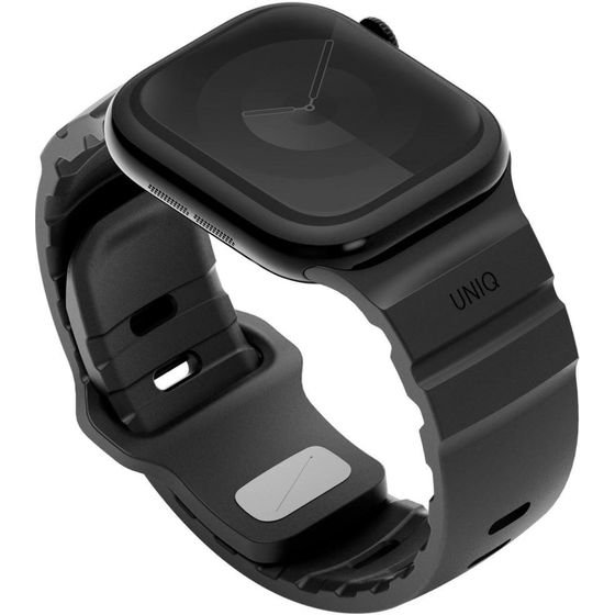 UNIQ Strap Alton For Apple Watch 42/41/40mm Silicone Black - (UNIQ-42MM-ALTONMBLK)