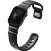 UNIQ Strap Alton For Apple Watch 42/41/40mm Silicone Black - (UNIQ-42MM-ALTONMBLK)