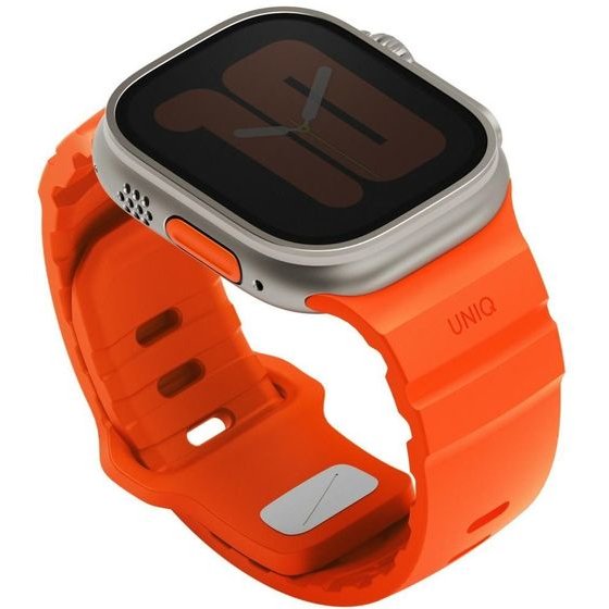 UNIQ Strap Alton For Apple Watch 49/46/45/44mm Silicone Orange - (UNIQ-49MM-ALTONFORG)