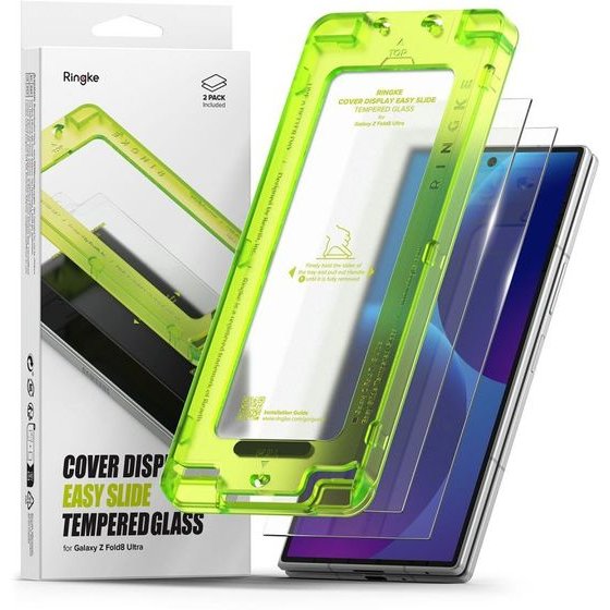 Ringke Szklo Hartowane Cover Display Easy Slide 2-Pack Galaxy Z Fold 8 Ultra CLEAR