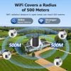 Sectec ������� �������������� 4x Smart ������� ������� �� hub, 3MP, WiFi, SD, PTZ, IP66 - (ST-WRK04-EU)