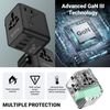 Crong One World Travel Adapter - Universal Gan Travel Adapter 45W UK/EU/US/Au (White) - (CRGTAGN45WHI)