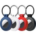 Hurtel Airtag Case With Carbon Fiber Pattern keychain, 4 pcs. - Multicolor 5907769394386 - (WAT-87)