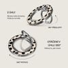 Burga Magnetic Ring Holder, Silver - Almond Latte - (FA_01MR_MAGNETIC_RING_SILVER)