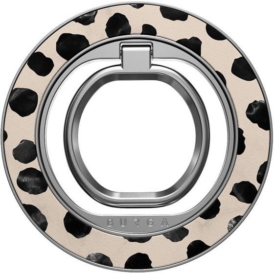 Burga Magnetic Ring Holder, Silver - Almond Latte - (FA_01MR_MAGNETIC_RING_SILVER)