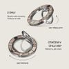 Burga Magnetic Ring Holder, Silver - Barely Yours - (DE_03MR_MAGNETIC_RING_SILVER)