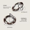 Burga Magnetic Ring Holder, Silver - Celestial - (UN_07MR_MAGNETIC_RING_SILVER)
