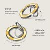 Burga Magnetic Ring Holder, Silver - Lemon Tart - (CP_02MR_MAGNETIC_RING_SILVER)