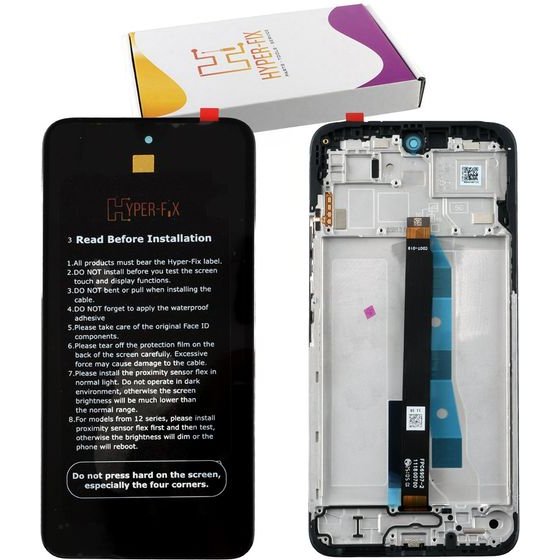 HYPER-Fix Xiaomi Redmi 15 5G ����� Ips (Euro VERSION) + Touch Screen + Lens + Frame Black Service Pack - (HF-56002100O19000)