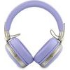 Guess Pu Grained Triangle Gold Metal Logo Enc Wireless Headphone Purple - (GUBHP72PGTCSU)