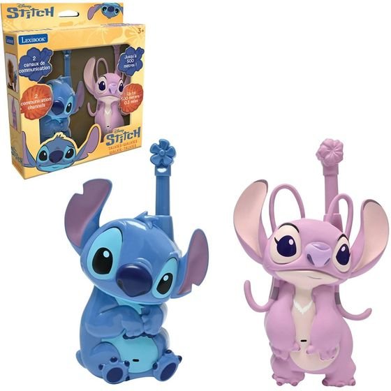 Lexibook Disney: Stitch & Angel - 3D Walkie Talkie - Up To 500m (25.TW18D1)