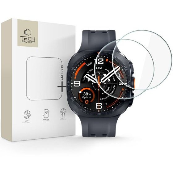 Tech-Protect Szklo Hartowane Glass FIT+ 2-Pack Samsung Galaxy Watch Ultra 2 2026 (47 MM) CLEAR