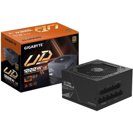Gigabyte ����/�� 1000W Apfc 80+ Gold Pcie 5.0 100% Japanese Capacitors - (28200-U10GB-1CEUR)