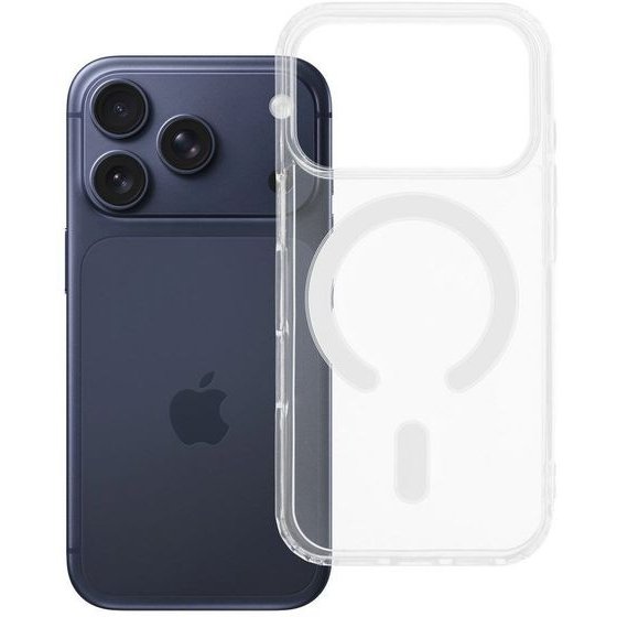 Case For Iphone 17 Pro / 18 Pro Clear Mag Cover (MID) Compatible With Magsafe Transparent OEM